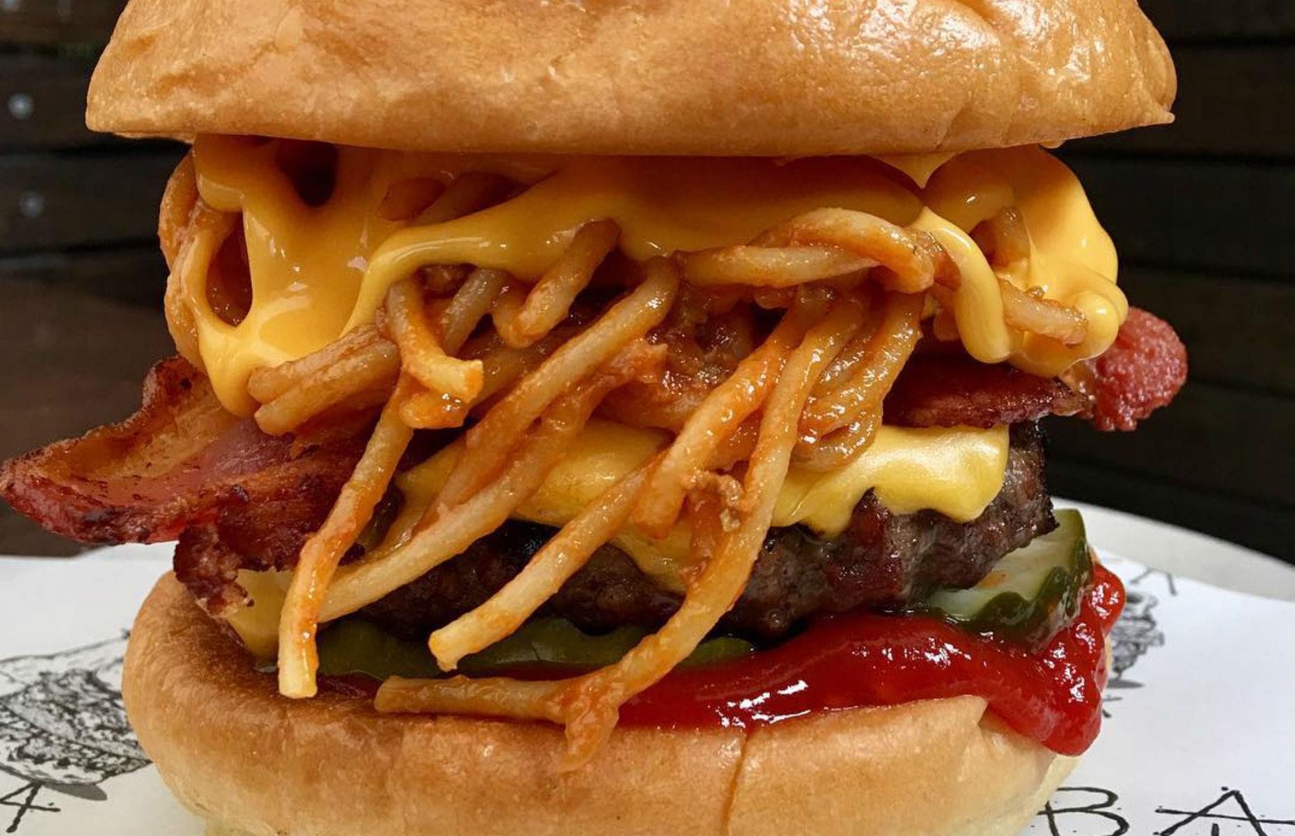 Spaghetti burger 